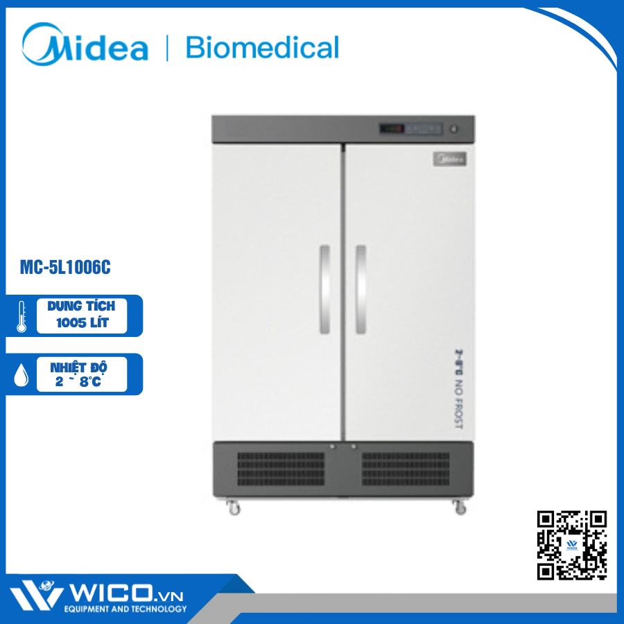 Tủ Bảo Quản 2-8 Độ C Midea MC-5L1006C