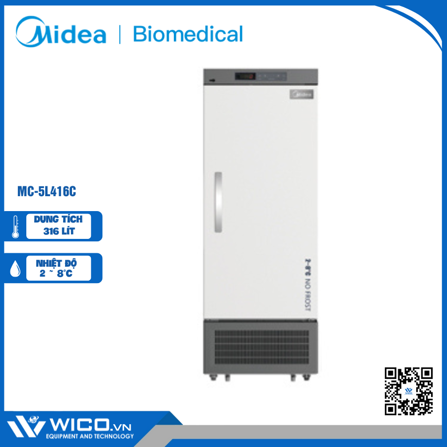 Tủ Bảo Quản 2-8 Độ C Midea MC-5L416C