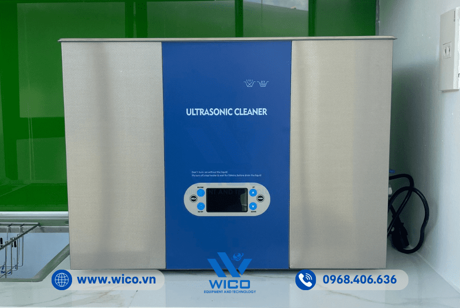 Bể rửa siêu âm Jiayuanda WUC-300 được kỹ thuật bàn giao tại Quảng Ngãi