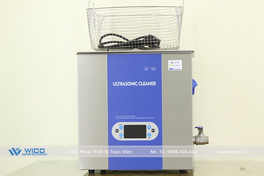 Bể rửa siêu âm Jiyuanda WUC-220 kèm giỏ thép