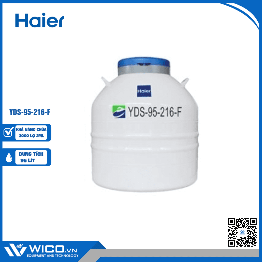 Bình Đựng Nitơ Lỏng 95 Lít Haier YDS-95-216-F