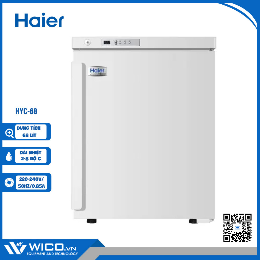 Tủ bảo quản Vacxin - Dược phẩm Haier HYC-68