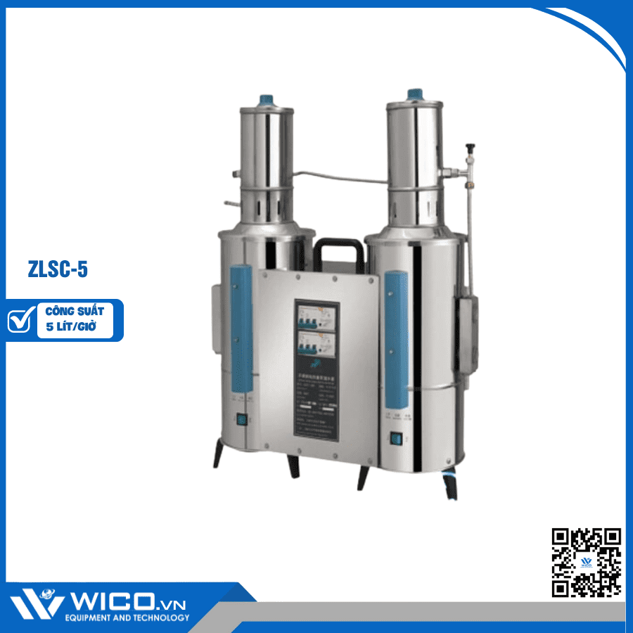 Máy Cất Nước Hai Lần Tự Động Trung Quốc ZLSC-5 | 5 lít/giờ