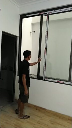 Cửa Lùa nhôm xingfa