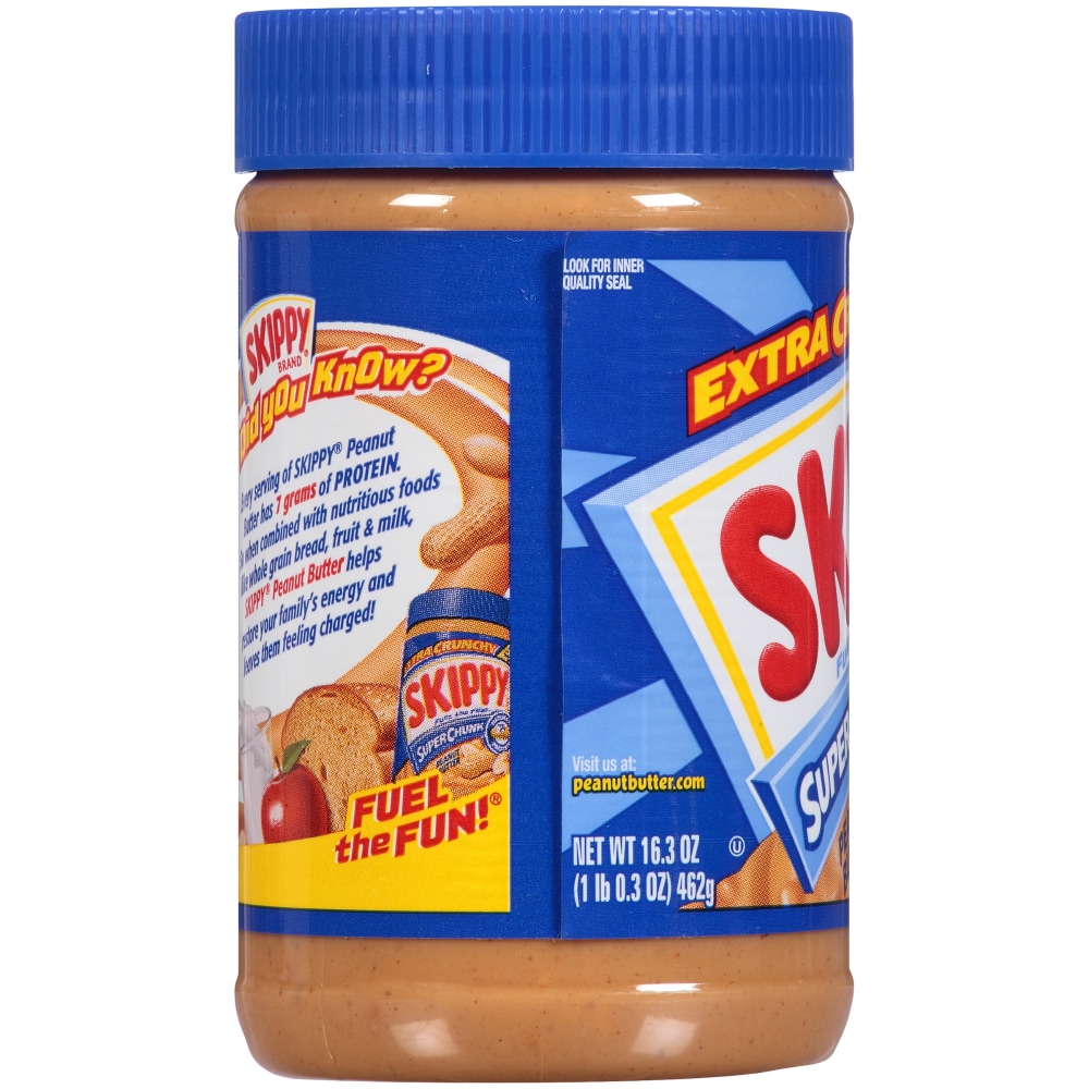 Bơ Đậu Phộng Hạt Giòn SKIPPY SUPER CHUNK Extra Crunchy Peanut Butter, Hộp 462g (16.3 Oz.)