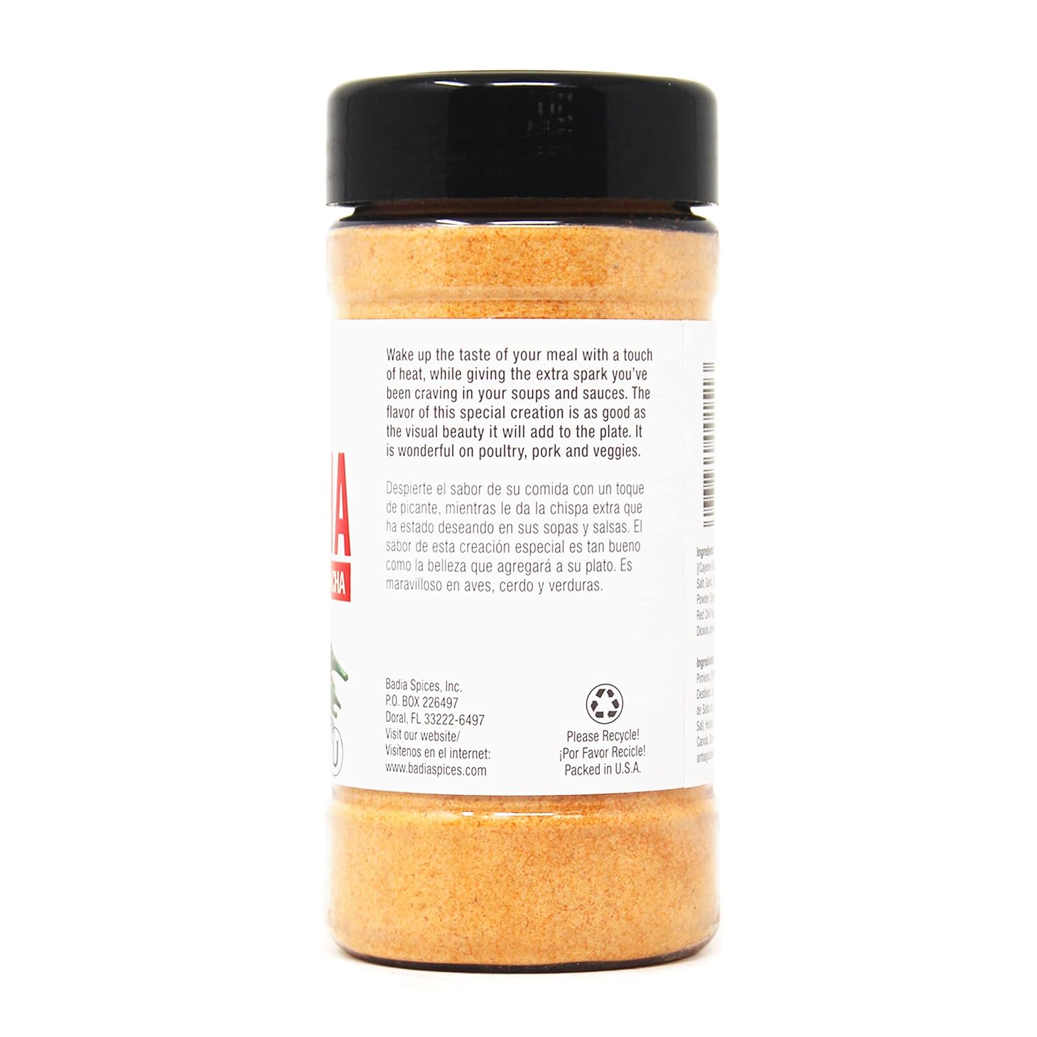 Muối Ớt Sriracha Badia Salt Sal De Sriracha, Free Gluten, Chai 226.8g (8 oz)