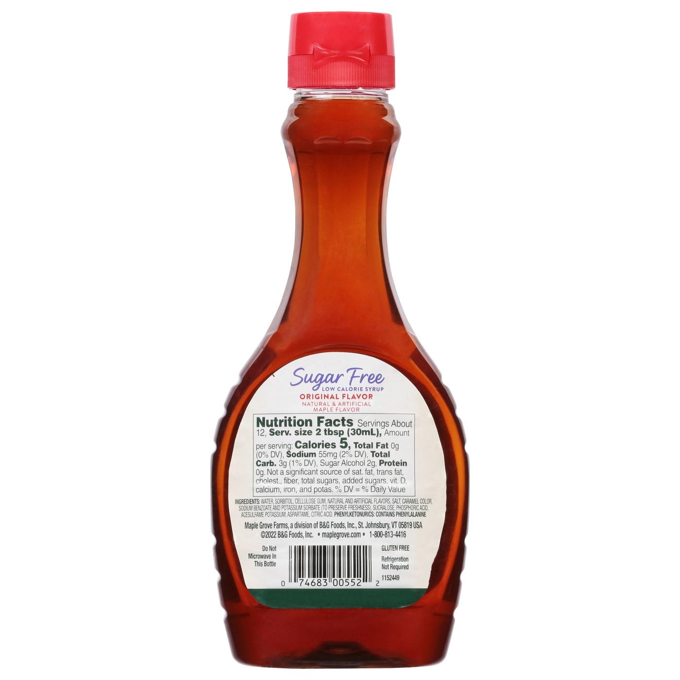 Siro Không Đường Maple Grove Farms of Vermont, Vermont Sugar Free Low Calorie Syrup, Chai 355 mL (12 Fl. Oz.)