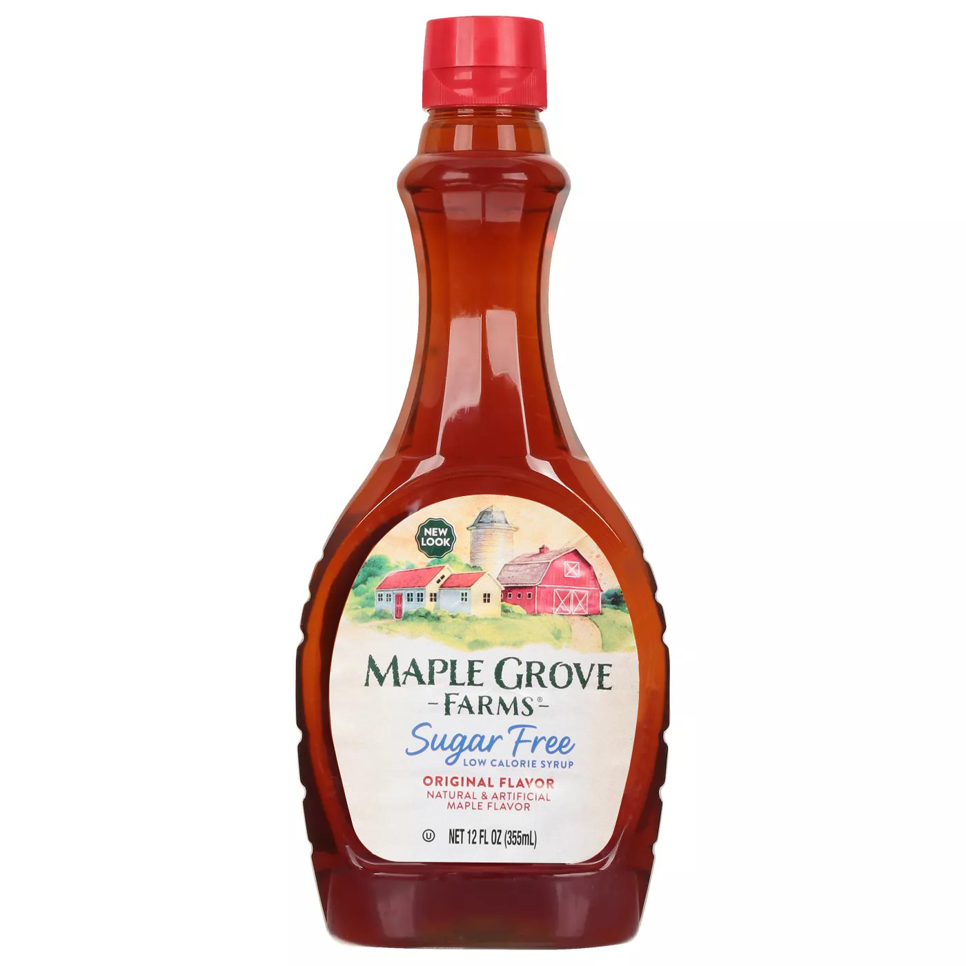 Siro Không Đường Maple Grove Farms of Vermont, Vermont Sugar Free Low Calorie Syrup, Chai 355 mL (12 Fl. Oz.)