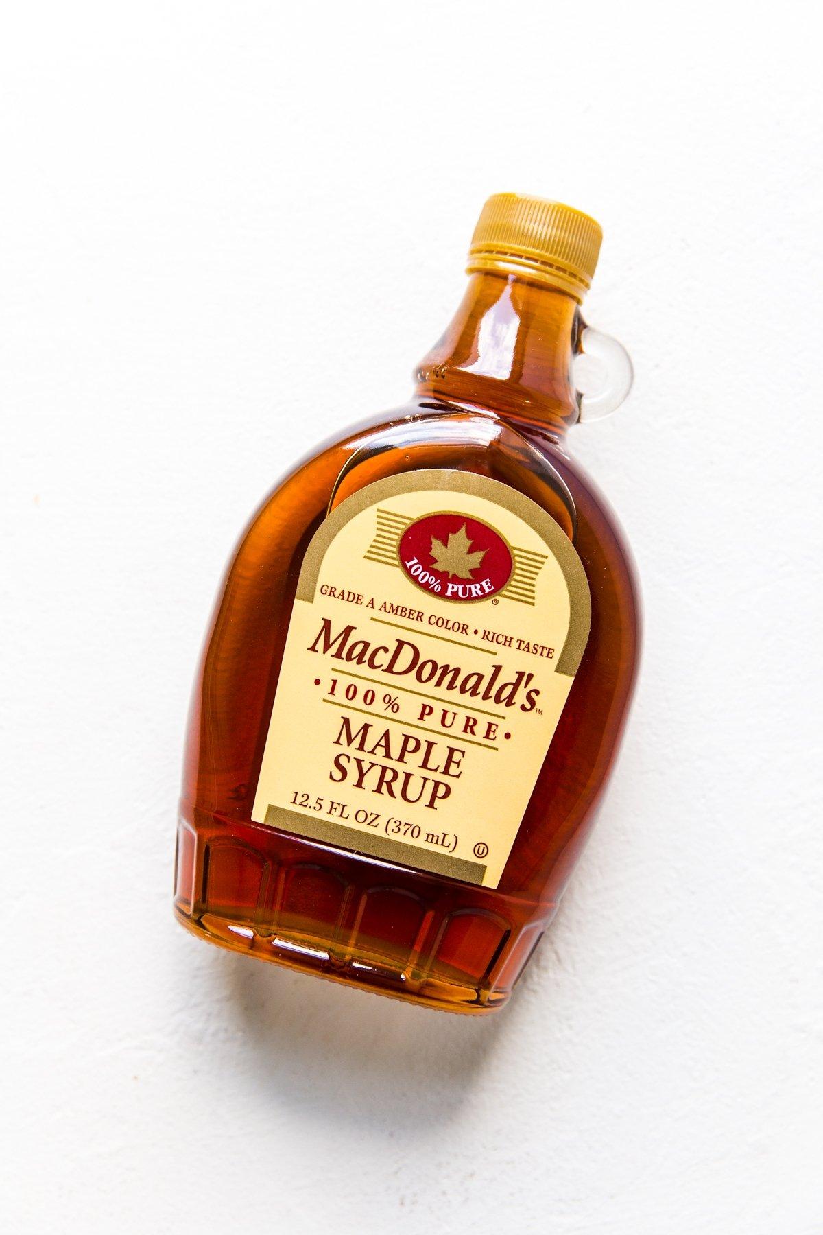 Siro Lá Phong Dùng Cho Bánh MacDonald’s Grade A Amber Color, Rich Taste 100% Pure Maple Syrup, Chai 370 mL (12.5 Fl.Oz)