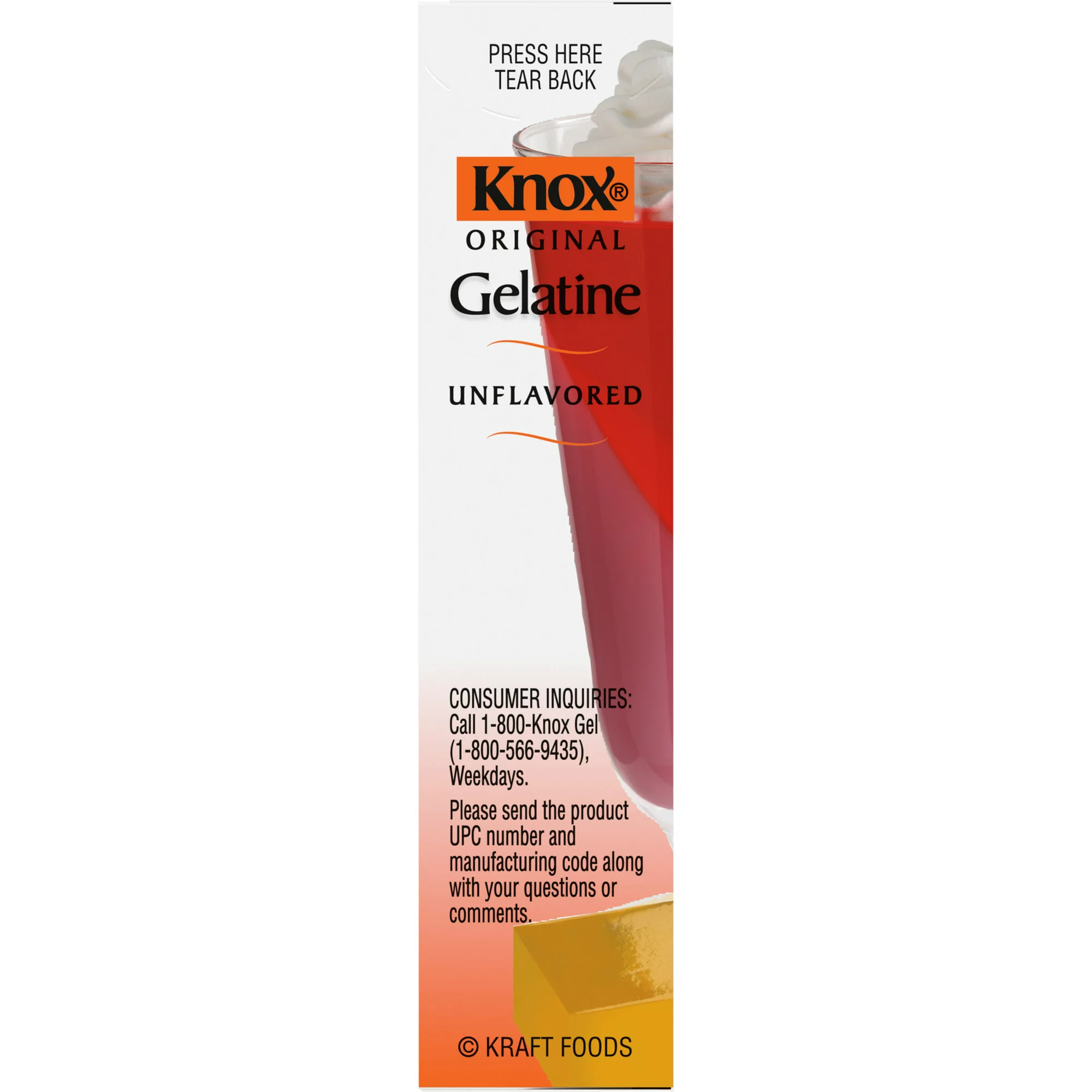 Bột Gelatine Knox Original Gelatine Unflavored, Hộp 28g (1 Oz.) 4 Gói x 7g (0.25 Oz.)