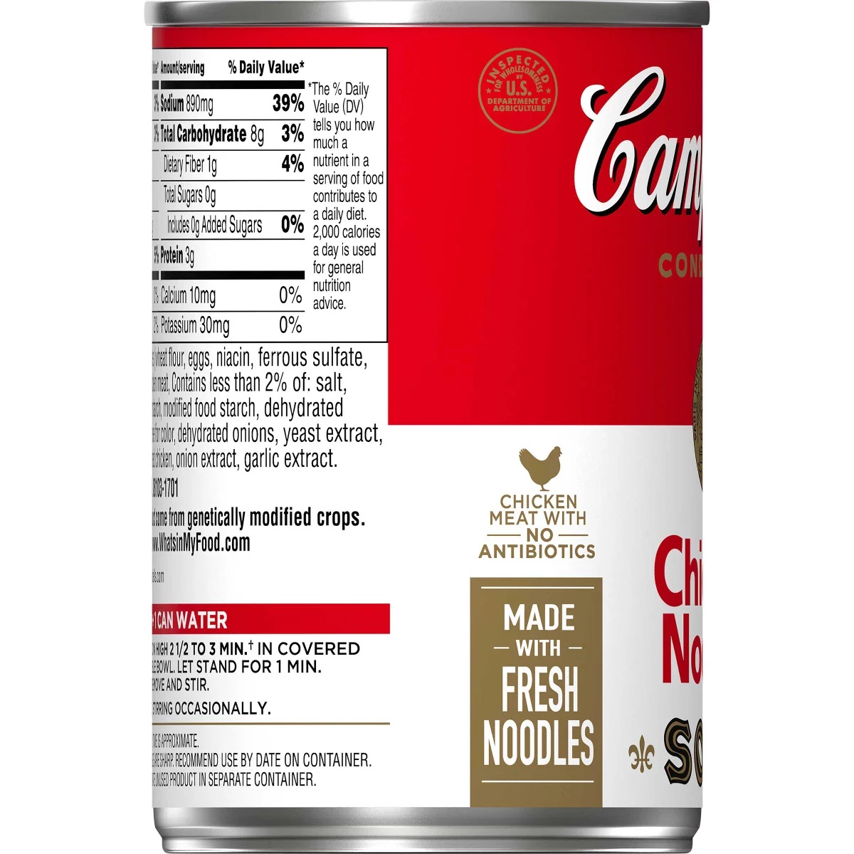 Súp Mì Gà Đóng Hộp Campbell's Condensed Chicken Noodle Soup, Hộp 305g (10.75 Oz.)