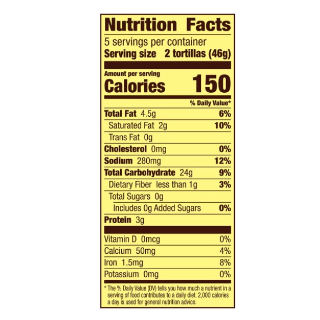 Vỏ Bánh Tortilla Old El Paso Flour Tortilla Wraps, Túi 232g (Túi 10 cái)