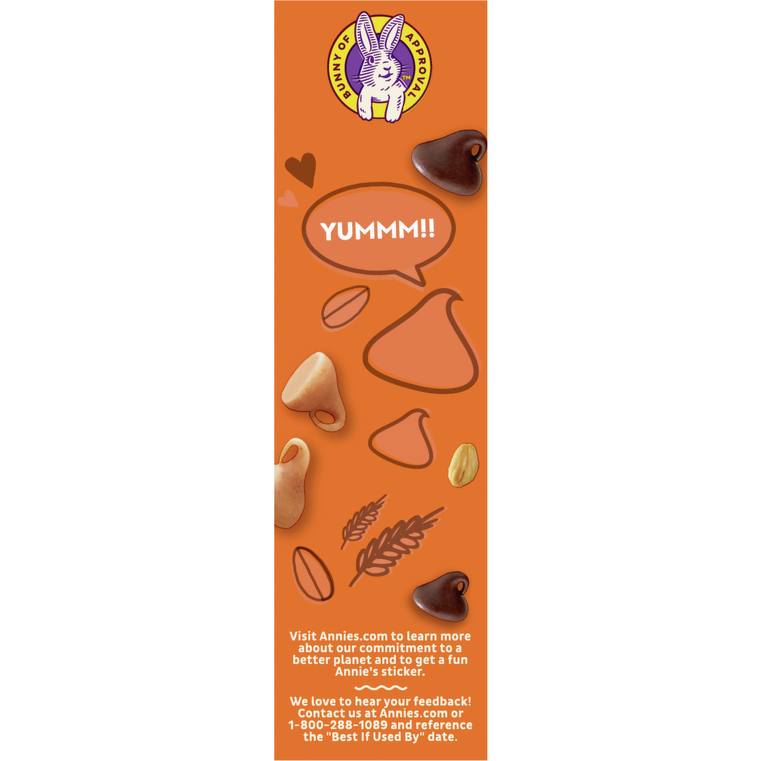 Thanh Ngũ Cốc Bơ Đậu Phộng Socola Hữu Cơ Annie's Organic Peanut Butter Chocolate Chewy Granola Bars, Hộp 6 Thanh x 25g