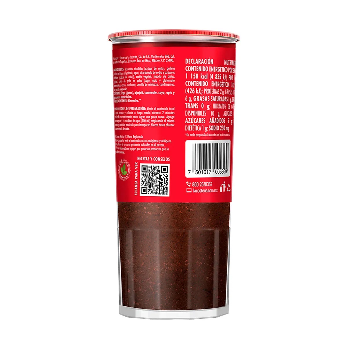 Sốt Red Mole Sauce Mexico La Costena, Lọ 235g