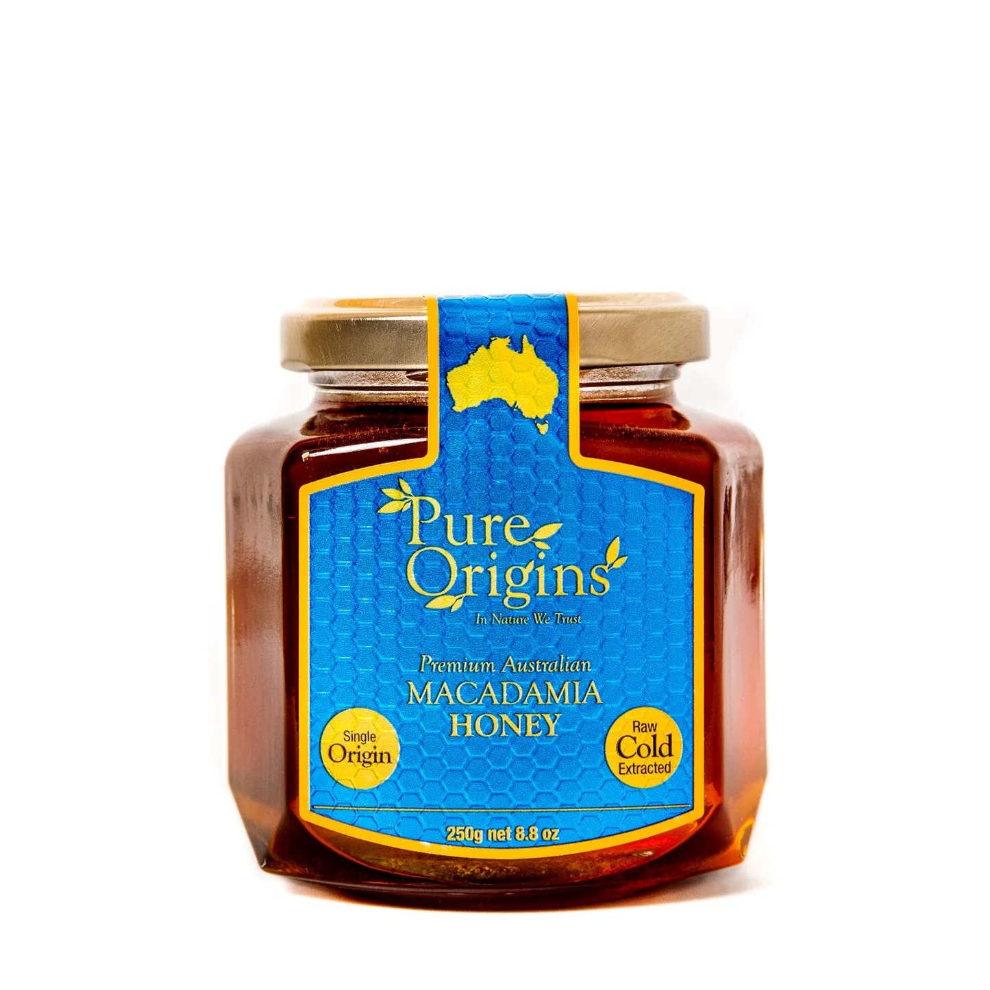 Mật Ong Hoa Mắc Ca Pure Origins Cao Cấp Australian Macadamia Honey, Lọ 250g