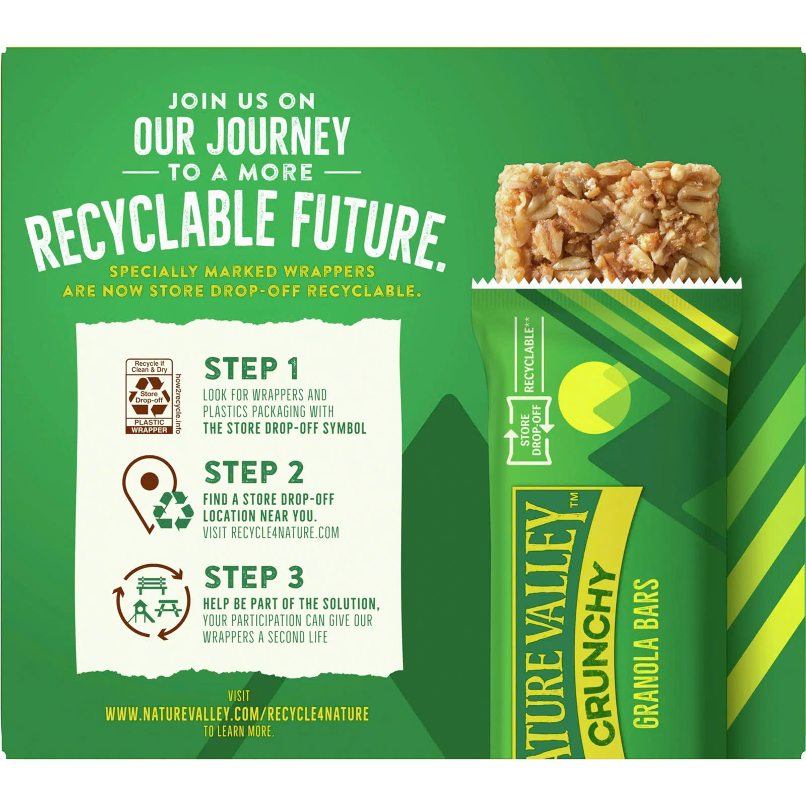 Thanh Ngũ Cốc Yến Mạch Hạt Hồ Đào Nature Valley Pecan Crunchy Granola Bars, Hộp 12 Thanh (6 Gói) , 253g (8.94 Oz.)