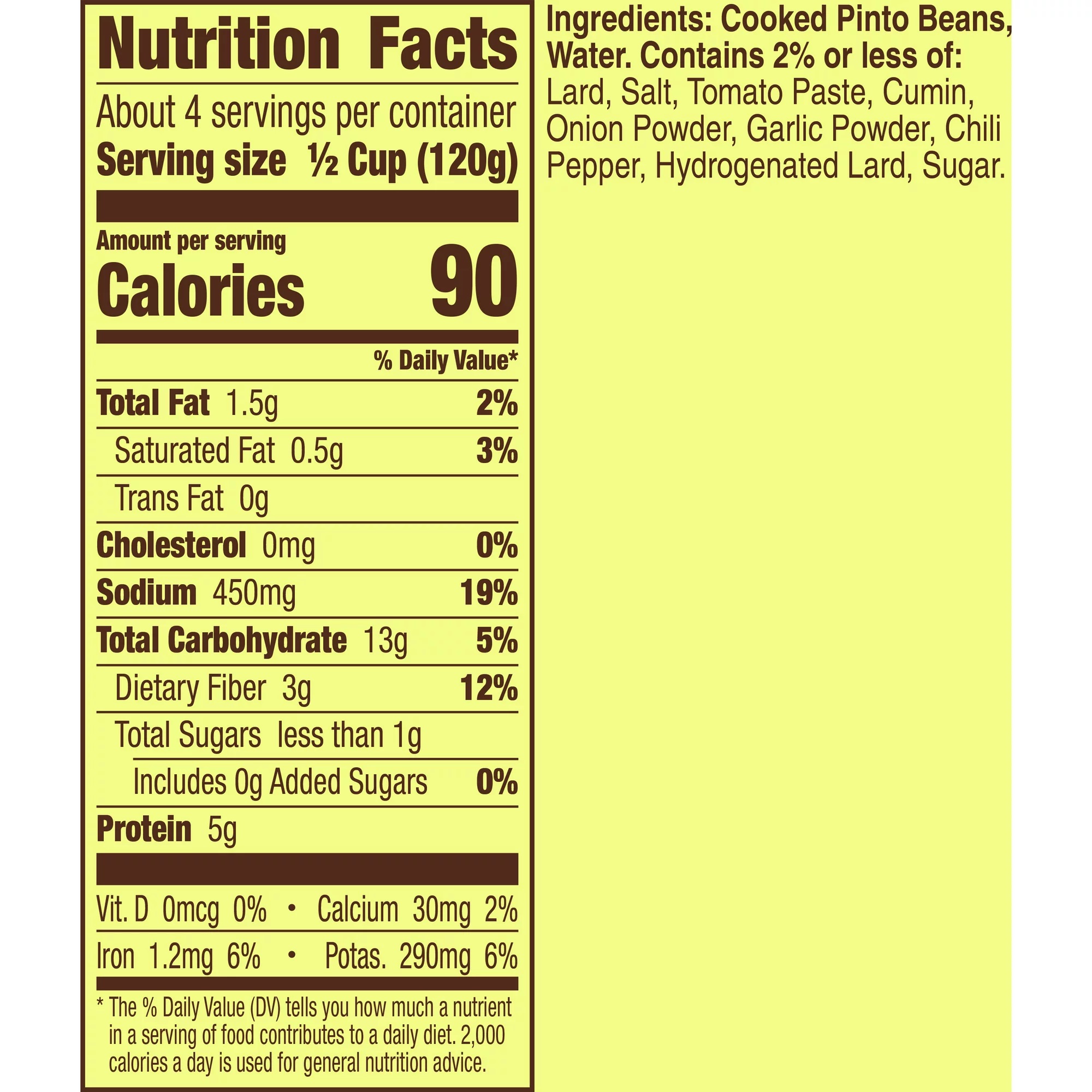 Đậu Nghiền Kiểu Truyền Thống Old El Paso Traditional Refried Beans , Lon 453g (16 Oz.)