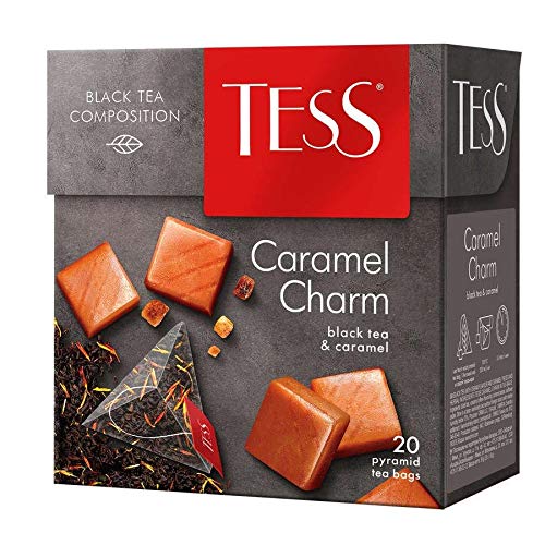 Trà Đen Thảo Mộc Vị Caramel Charm Tess, Hộp 20 Túi Lọc Kim Tự Tháp