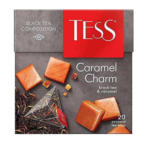 Trà Đen Thảo Mộc Vị Caramel Charm Tess, Hộp 20 Túi Lọc Kim Tự Tháp