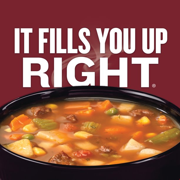 Súp Bò Rau Củ Truyền Thống Đóng Hộp Campbell's Chunky Old Fashioned Vegetable Beef Soup, Hộp 533g (18.8 Oz.)