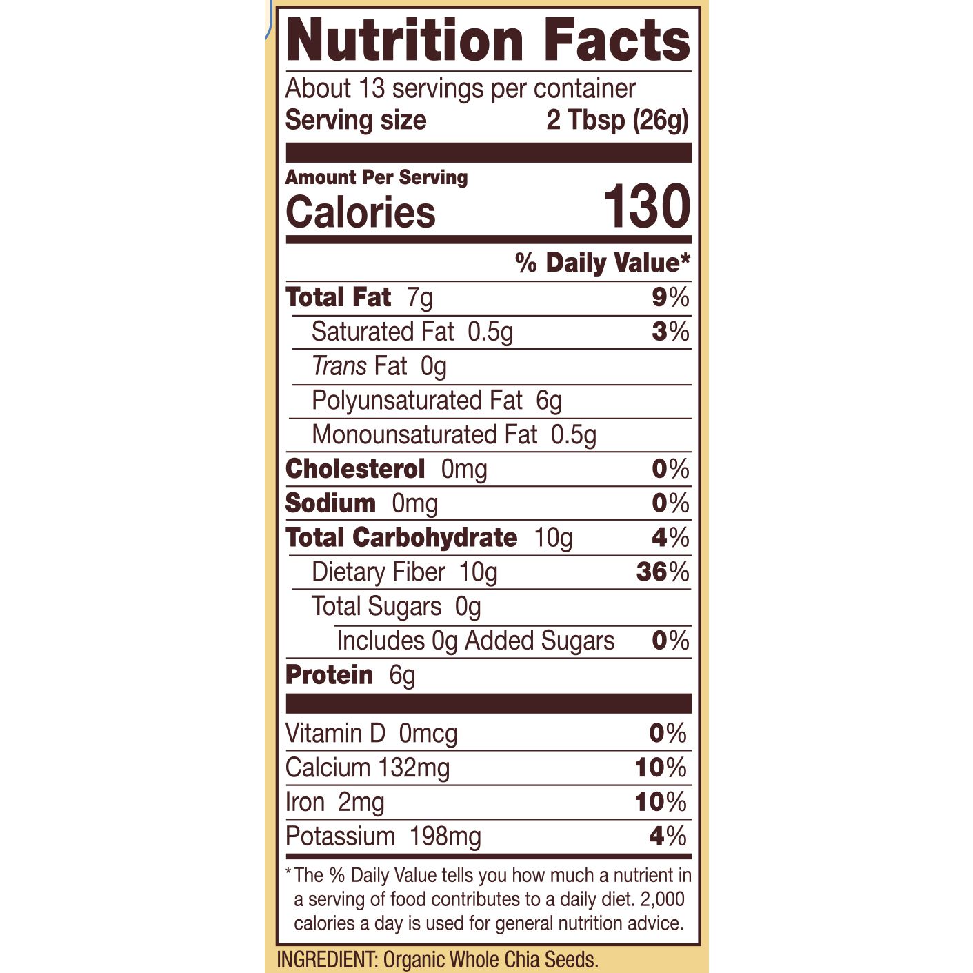 Hạt Chia Nguyên Hạt Hữu Cơ Bob's Red Mill Organic Chia Seeds, Gói 340g (12 Oz.)