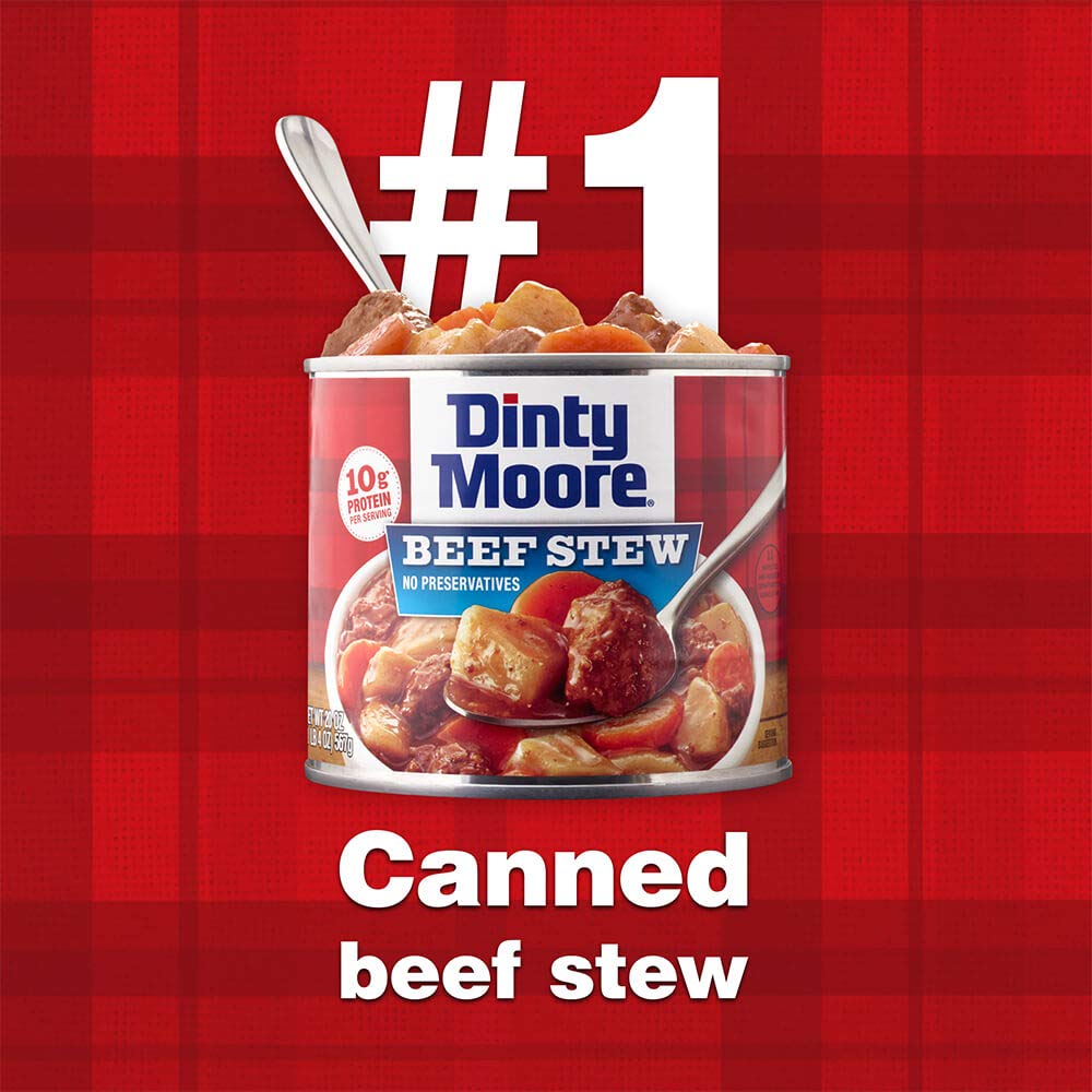 Thịt Bò Hầm Với Khoai Tây & Cà Rốt Đóng Hộp DINTY MOORE Beef Stew With Potatoes & Carrots, Hộp 567g (20 Oz.) 1 Lb. 4 Oz.