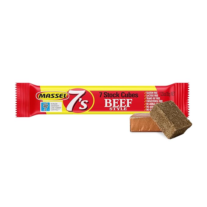 Viên Gia Vị Bò Cho Người Ăn Kiêng Massel Stock Cubes Beef , Gói 35g (7 Viên)