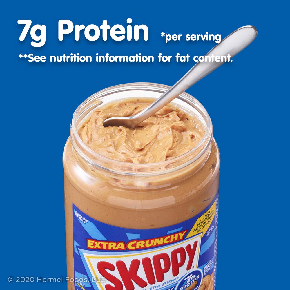 Bơ Đậu Phộng Hạt Giòn SKIPPY SUPER CHUNK Extra Crunchy Peanut Butter, Hộp 462g (16.3 Oz.)