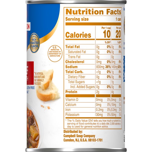 Nước Dùng Bò 100% Nguyên Liệu Tự Nhiên Không Bột Ngọt Swanson Beef Broth, Lon 411g (14.5 Oz.)