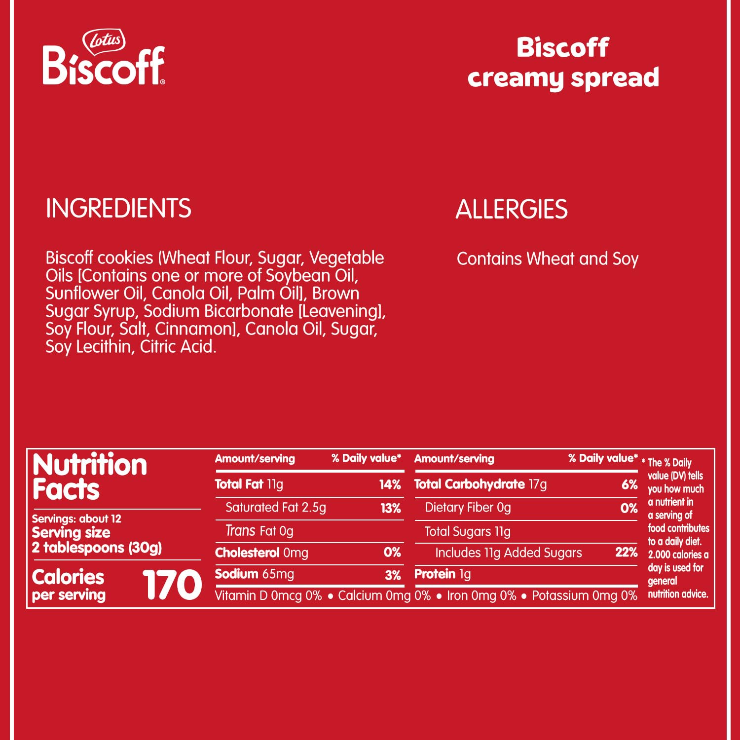 Kem Phết Dạng Mịn Lotus Biscoff Original Caramelised Biscuit Spread Smooth, Hộp 720g