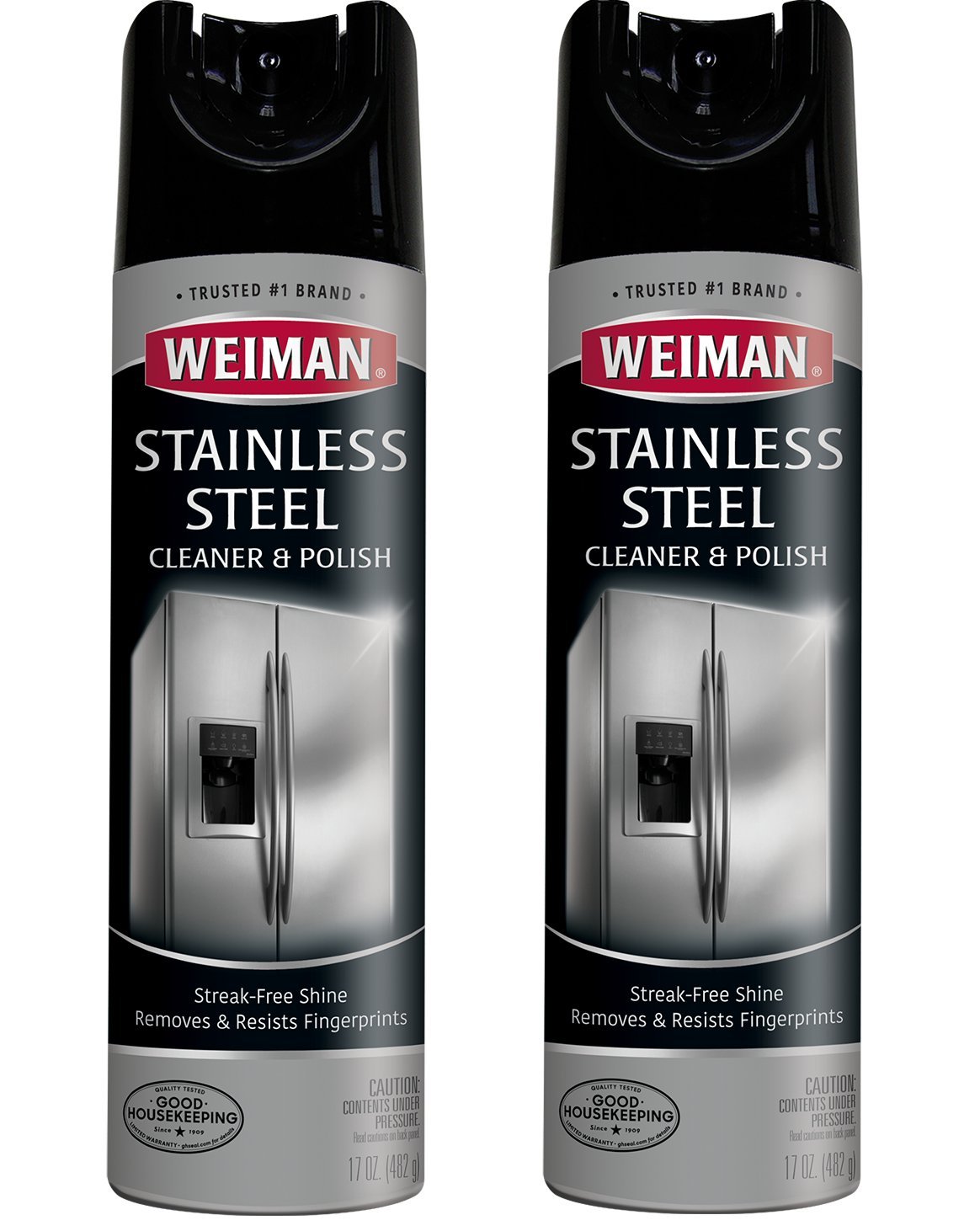 Dung Dịch Làm Sạch & Đánh Bóng Kim Loại Weiman Stainless Steel Cleaner & Polish, Bình Xịt 482g (17 Oz.)