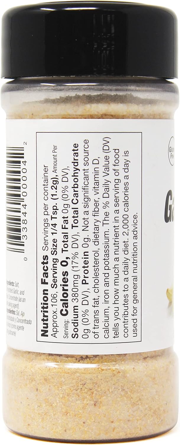 Gia Vị Muối Tỏi Badia Garlic Salt, Chai 127.6 gr