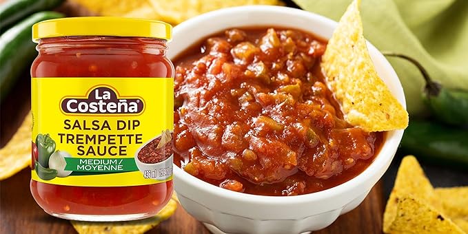 Sốt Nhúng Nachos Cay Vừa La Costena Salsa Dip Medium Mexico, Lọ 453g