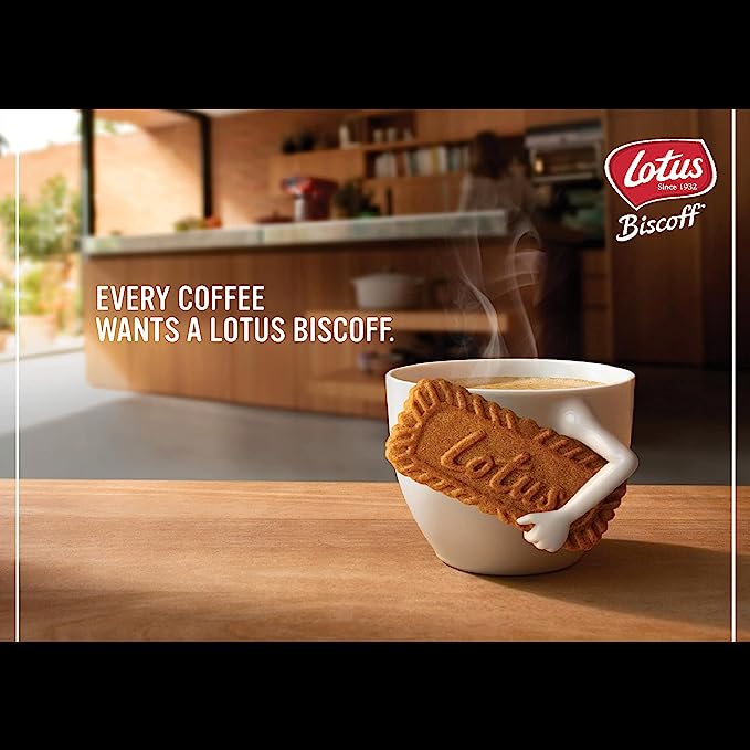 Bánh Quy Thuần Chay Caramel Lotus Biscoff Original , Gói 250g  (8.81 Oz.) (32 Bánh)