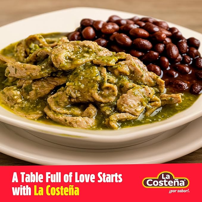 Sốt Salsa Xanh Tomatillo Mexico La Costena Green Salsa Tomatillo Sauce, Lon 2.95kg