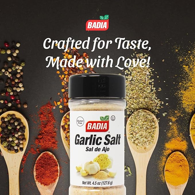 Gia Vị Muối Tỏi Badia Garlic Salt, Chai 127.6 gr