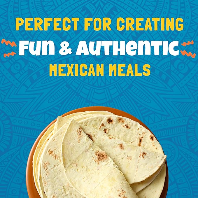 Vỏ Bánh Tortilla 8 inch Giảm 40% Muối Ortega 40% Less Sodium Tortillas, Gói 10 Vỏ (Gói 405g)