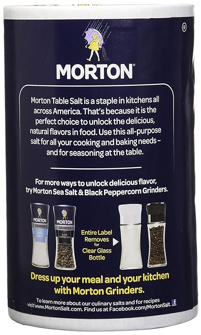 Muối Iod MORTON Salt , Hộp 737gr (1 Lb. 10 Oz.)