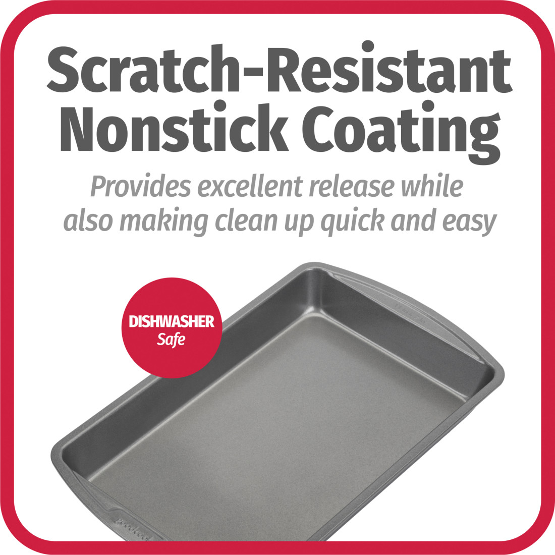 Khuôn Nướng Bánh Chống Dính GoodCook 04012 11 Inch x 7 Inch Nonstick Biscuit/ Brownie Rectangle Pan