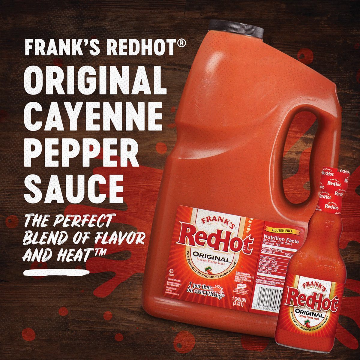 Sốt Ớt Cayenne Frank's RedHot Pepper Sauce (Keto Friendly), Chai 354ml (12 oz)