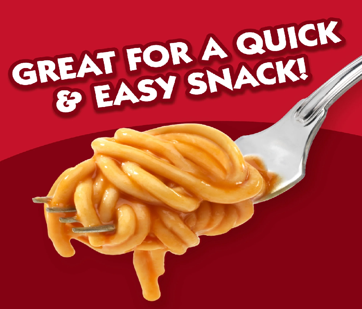 Mì Ý Phô Mai Đóng Lon Campbell's Spaghetti in Tomato Sauce with Cheese, Hộp 448g (15.8 Oz.)
