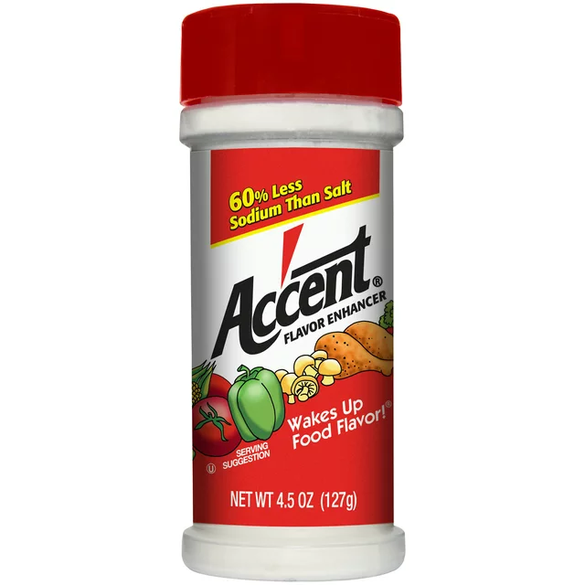 Bột Ngọt Ăn Kiêng Accent Flavor Enhancer 60% less Sodium Than Salt, Lọ 127g (4.5 Oz.)