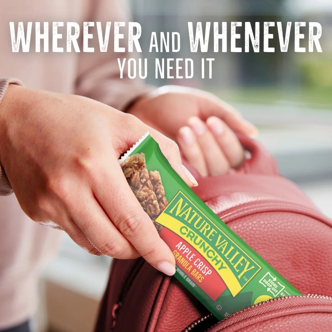 Thanh Ngũ Cốc Táo Giòn Nature Valley Apple Crisp Granola Bars, Hộp 12 Thanh (Hộp 253g)