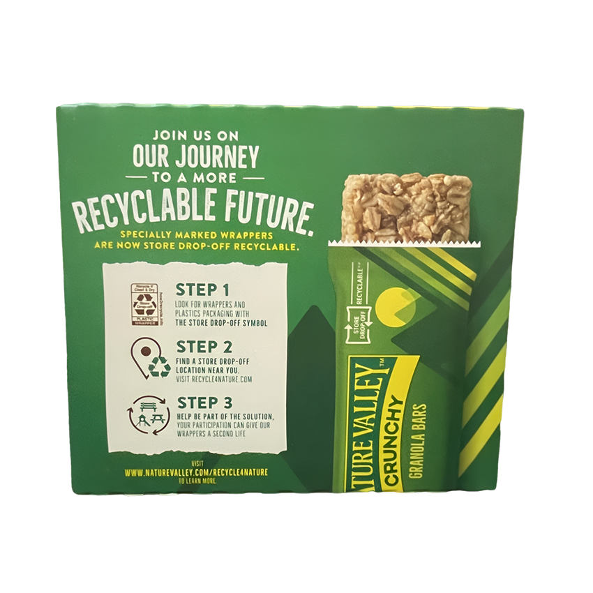 Thanh Ngũ Cốc Yến Mạch Bơ Đậu Phộng Nature Valley Peanut Butter Crunchy Granola Bars, Hộp 12 Thanh (6 Gói) , 253g (8.94 Oz.)