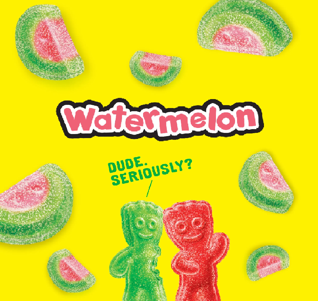 Kẹo Dẻo Vị Dưa Hấu Chua Ngọt SOUR PATCH KIDS Watermelon Soft & Chewy Candy, Gói 130g