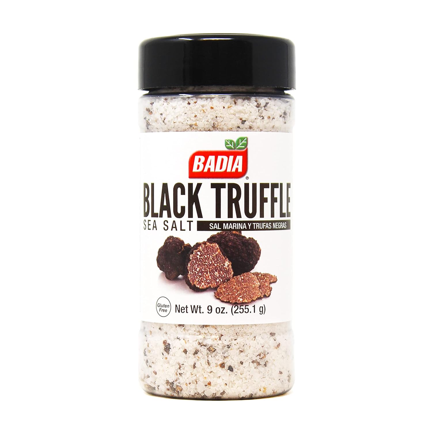 Muối Biển Nấm Badia Black Truffle Sea Salt, Hộp 255.1g (9 Oz.)