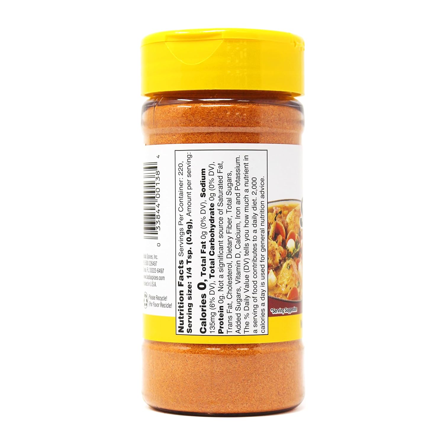Gia Vị Hỗn Hợp Đa Năng Sazon Với Nhụy Hoa Nghệ Tây Badia Sazón with Saffron, Hộp 198.4g (7 Oz.)