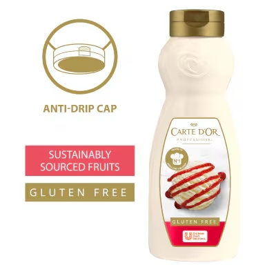 Siro Topping Dâu Carte D'Or Strawberry Topping, Gluten Free, Chai 1 Kg