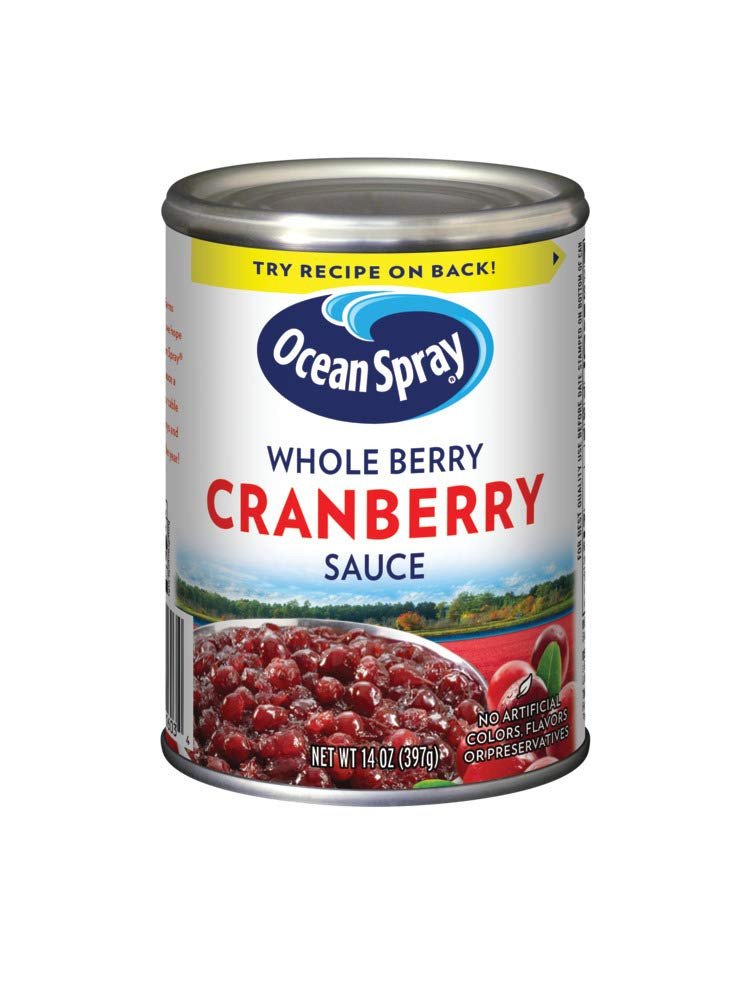 Sốt Nam Việt Quất Nguyên Trái Ocean Spray Whole Berry Cranberry Sauce, Hộp 397g (14 Oz.)