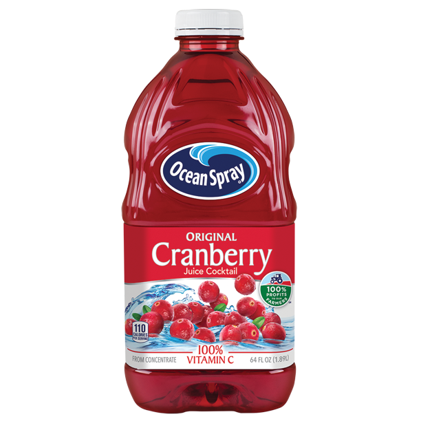 Nước Ép Nam Việt Quất Làm Cocktail Ocean Spray Cranberry Juice Cocktail , Chai 1.89 L (64 Fl. Oz.)